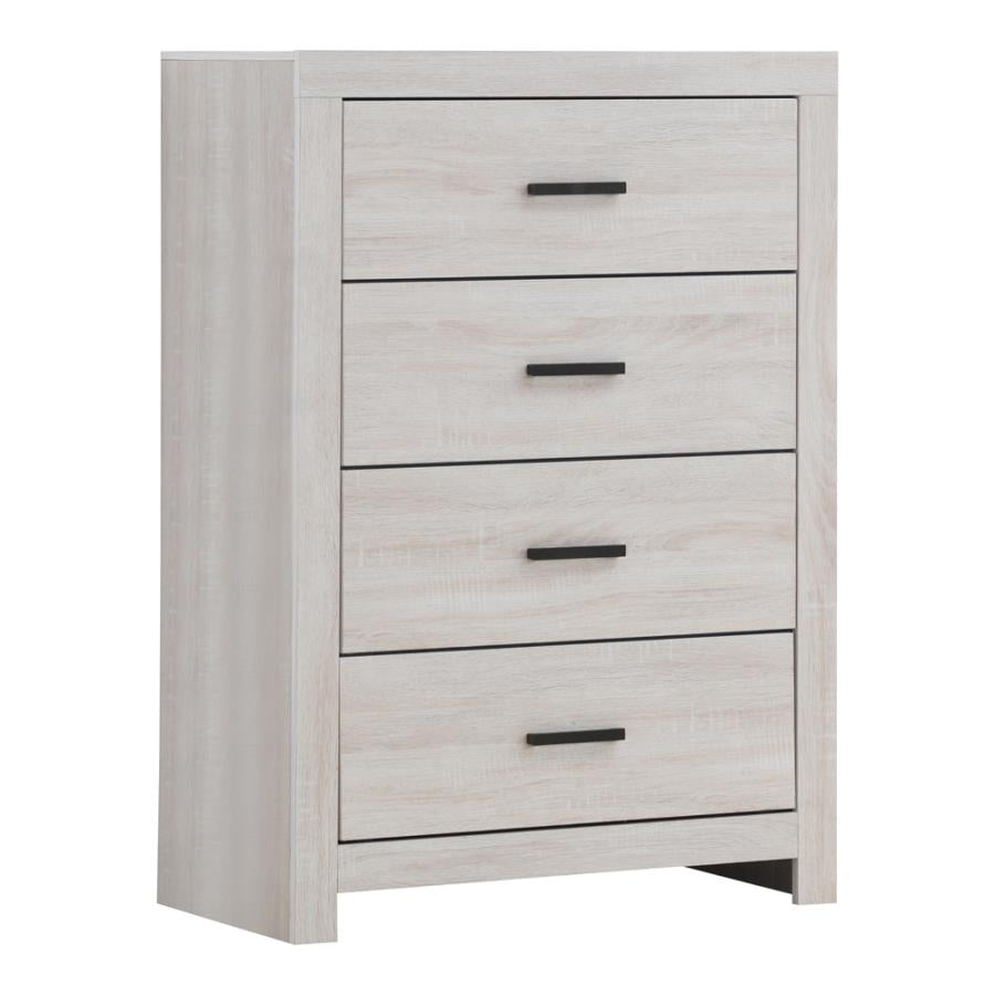 Brantford 4-Drawer Chest Coastal White