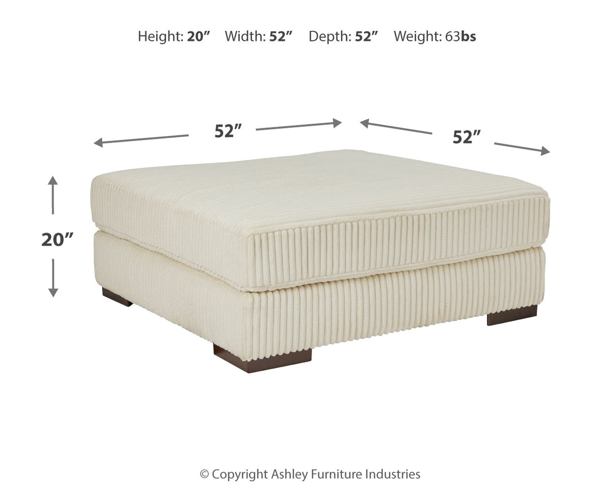 Lindyn Ivory Oversized Accent Ottoman