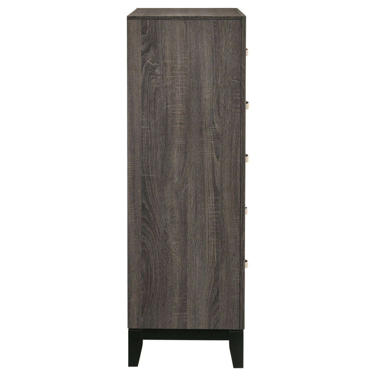 Watson 5-Drawer Chest Grey Oak And Black