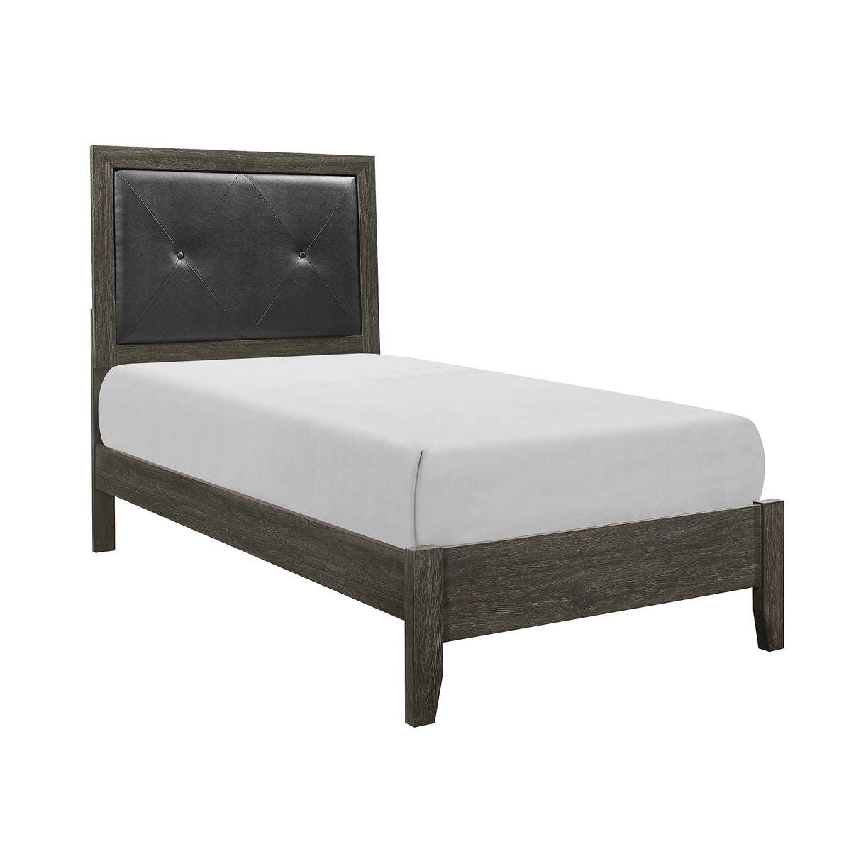 Edina Dark Gray Twin Bed