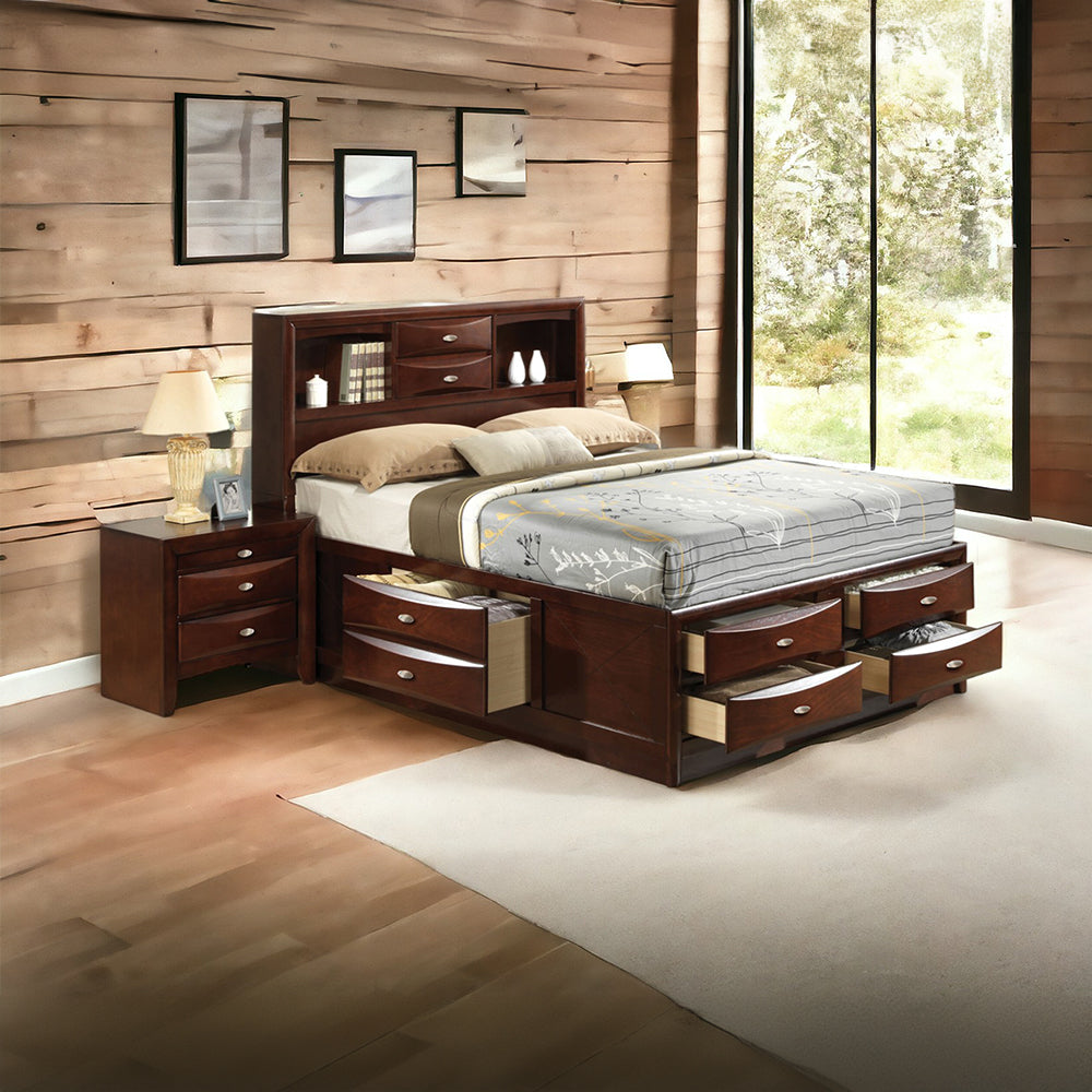 Ireland Espresso Finish Queen Bed