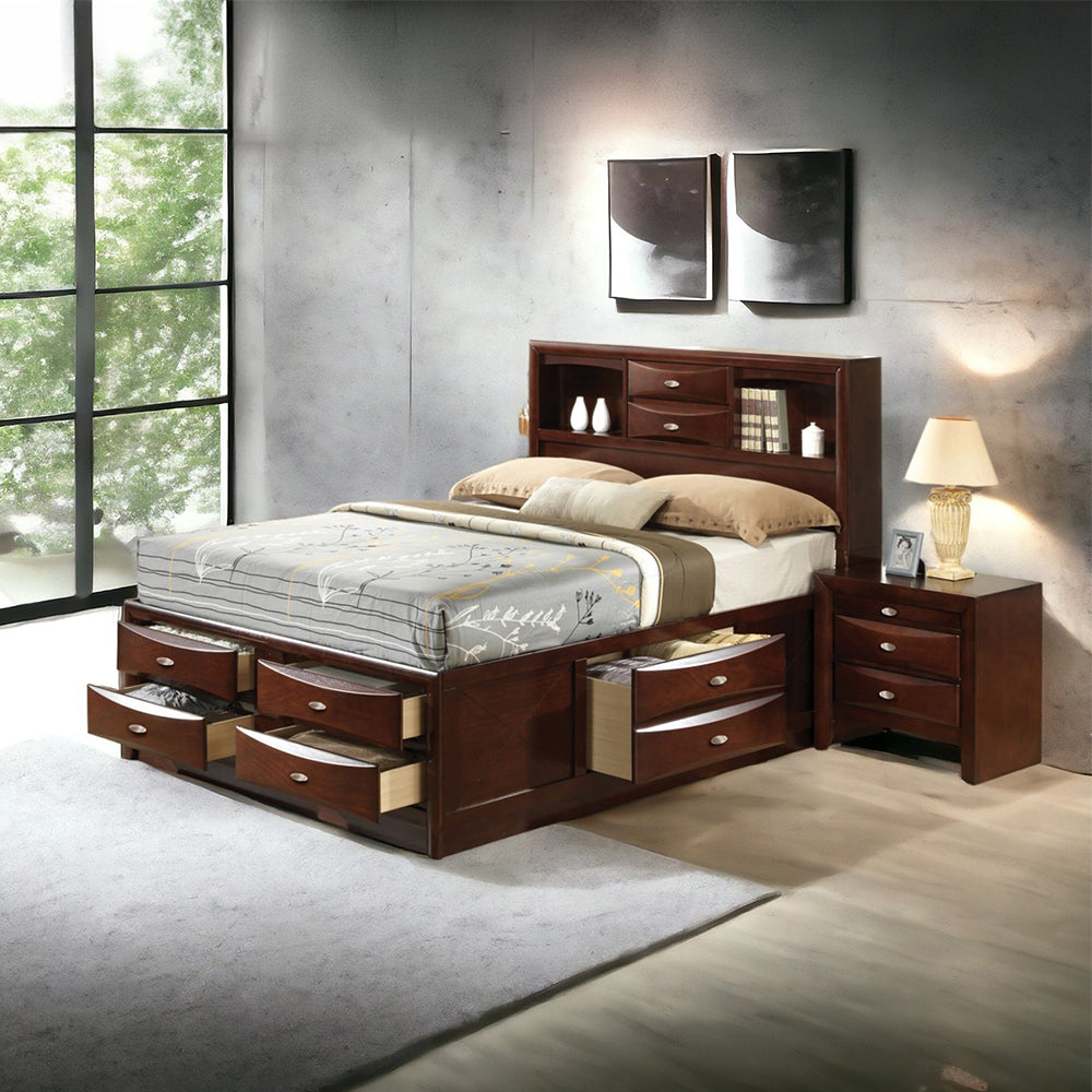 Ireland Espresso Finish Queen Bed