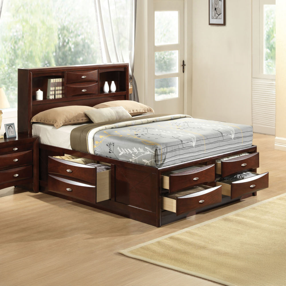 Ireland Espresso Finish Queen Bed
