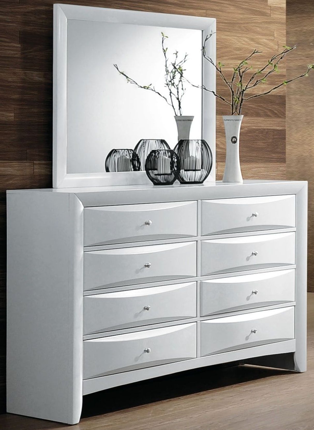 Ireland White Youth Bookcase Storage Bedroom Set