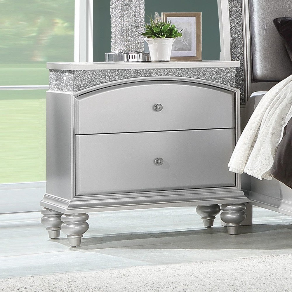 Maverick Platinum Finish Nightstand