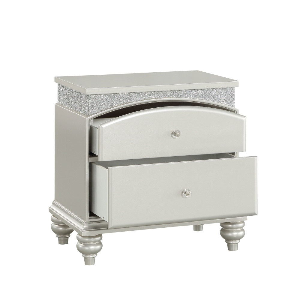 Maverick Platinum Finish Nightstand