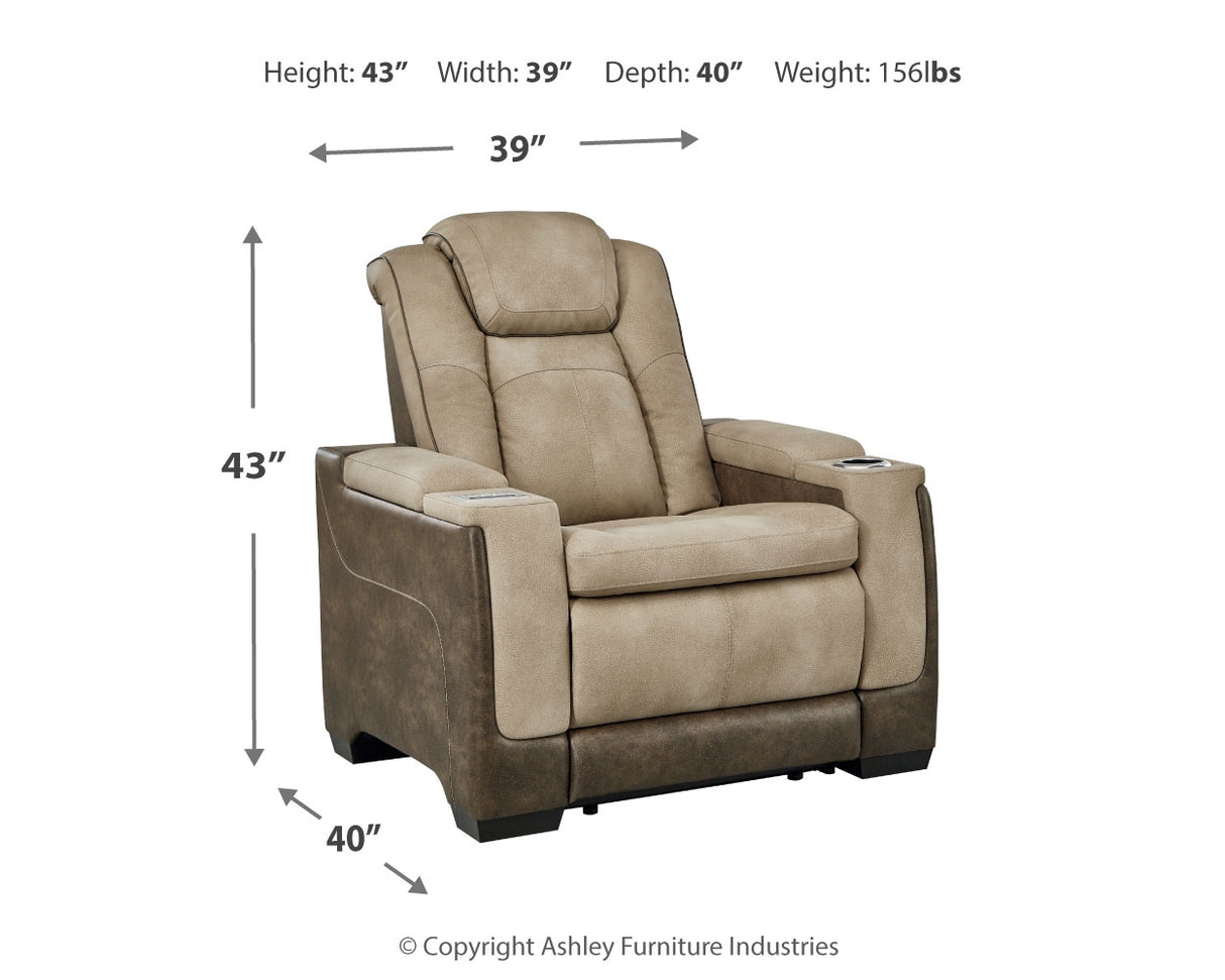 Next-Gen Sand Durapella Power Recliner