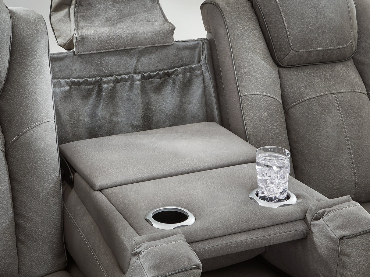 Next-Gen Durapella Slate Power Reclining Sofa, Loveseat And Recliner