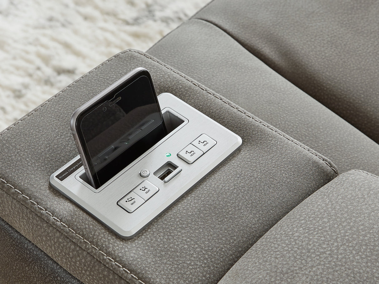 Next-Gen Durapella Slate Power Reclining Sofa, Loveseat And Recliner