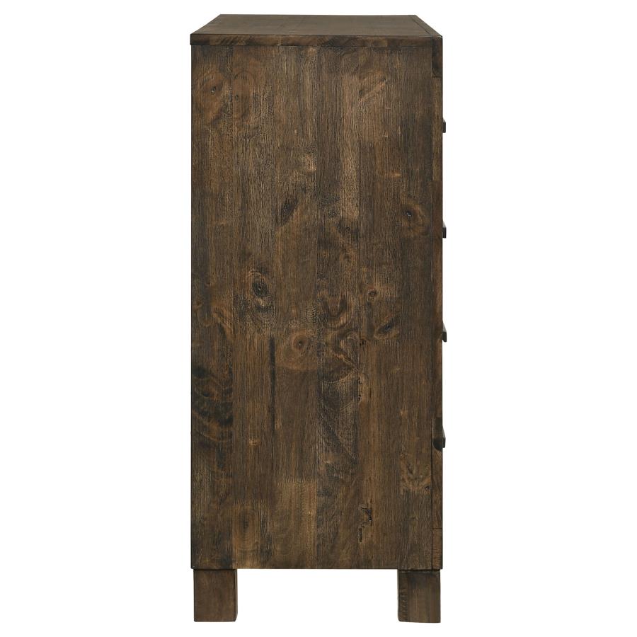 Woodmont 8-Drawer Dresser Rustic Golden Brown