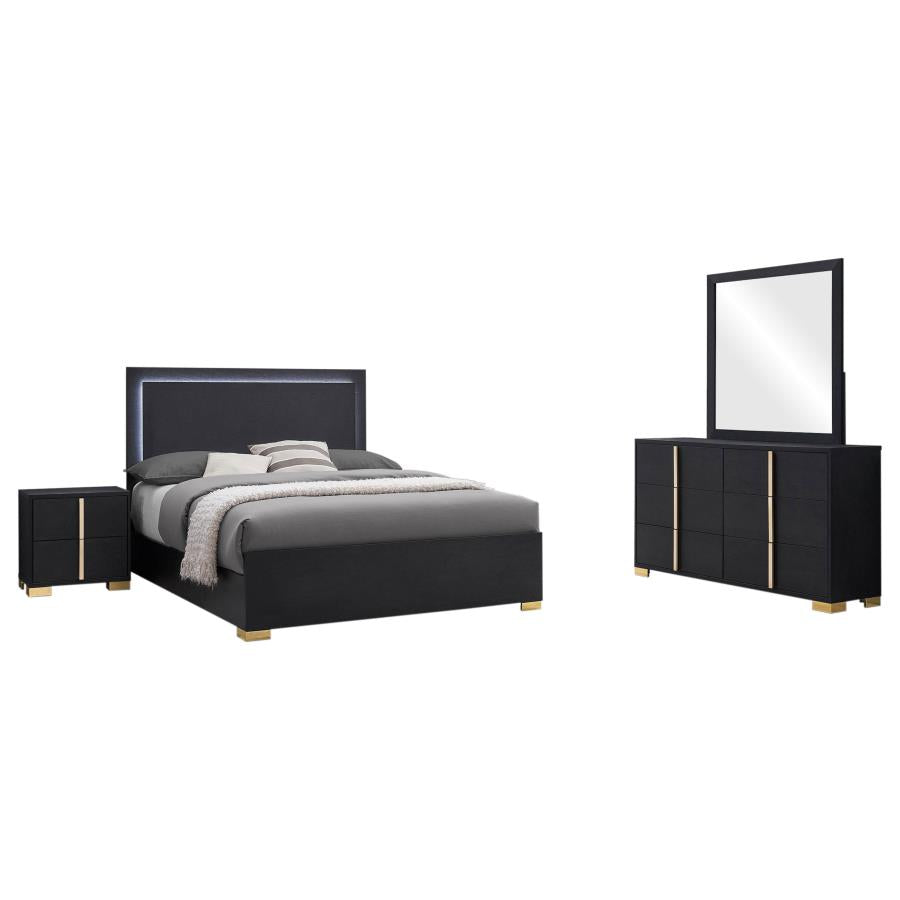Marceline Black 4-Piece Queen Bedroom Set