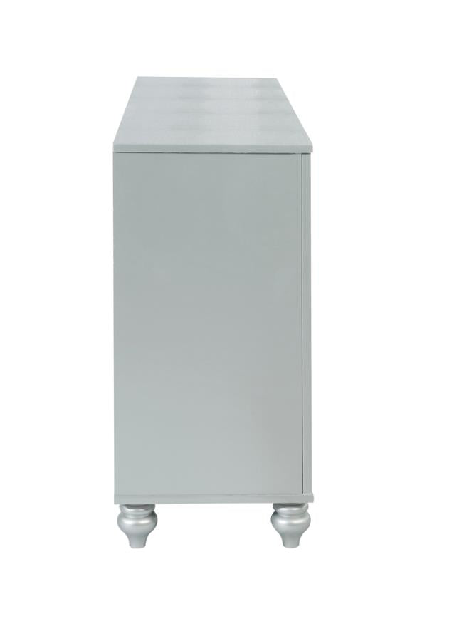 Gunnison 6-Drawer Dresser Silver Metallic