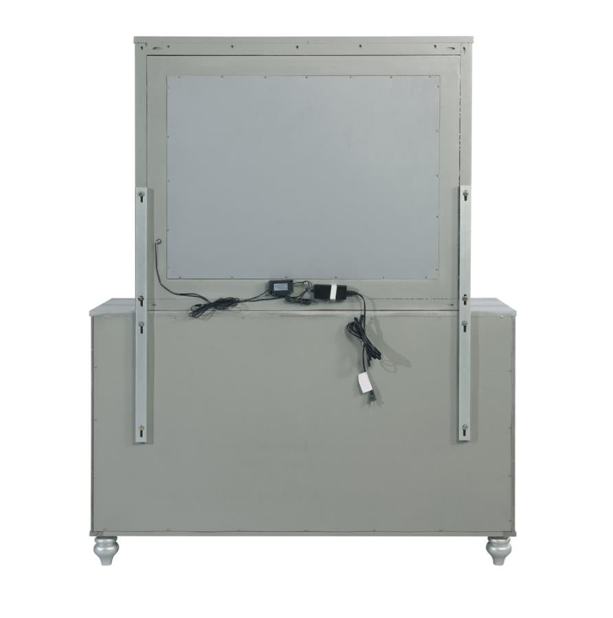 Gunnison 6-Drawer Dresser Silver Metallic