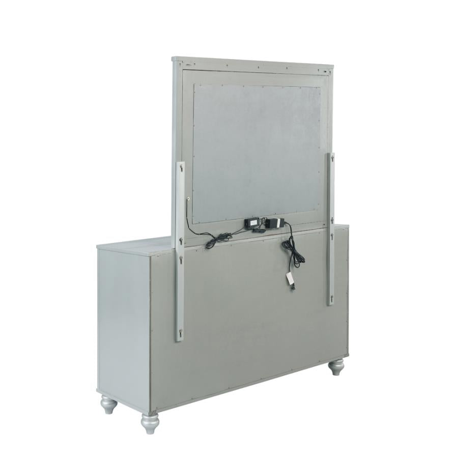 Gunnison 6-Drawer Dresser Silver Metallic