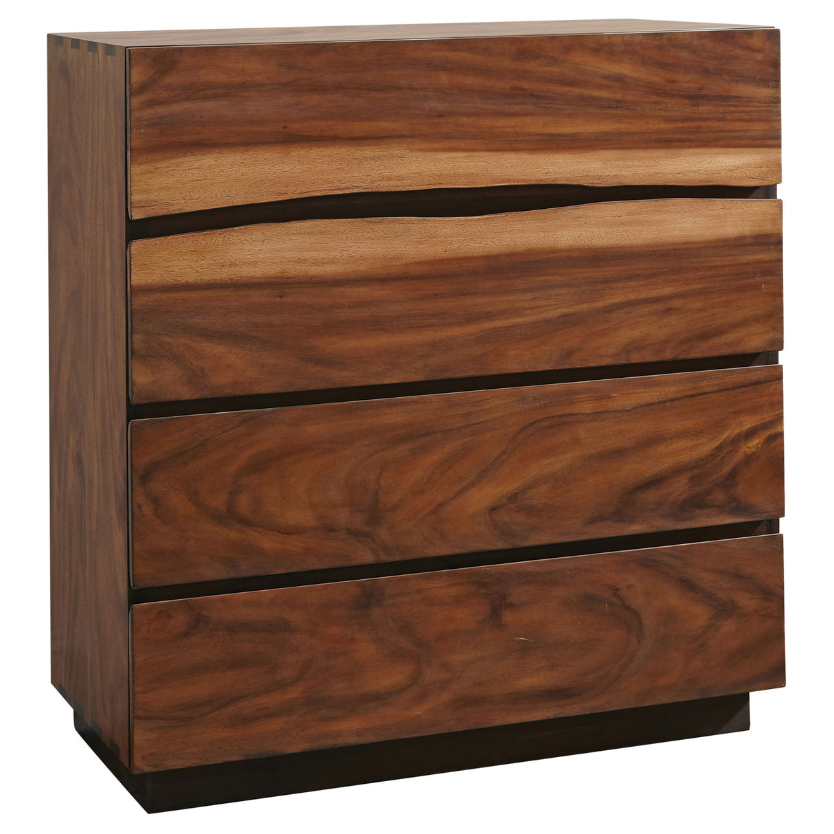 Winslow 4-Drawer Chest Smokey Walnut And Coffee Bean
