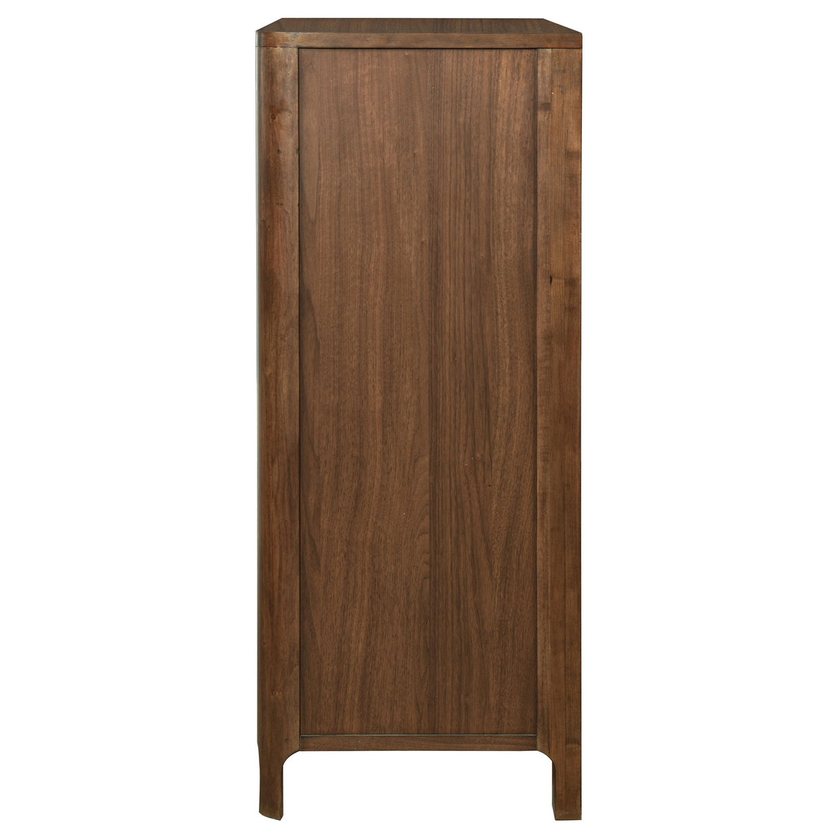 Maderia Walnut 5-Drawer Chest Of Drawers
