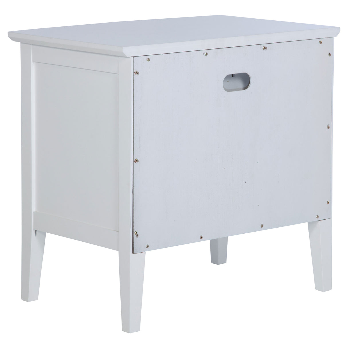 Bexhill White 1-Drawer Nightstand Bedside Table