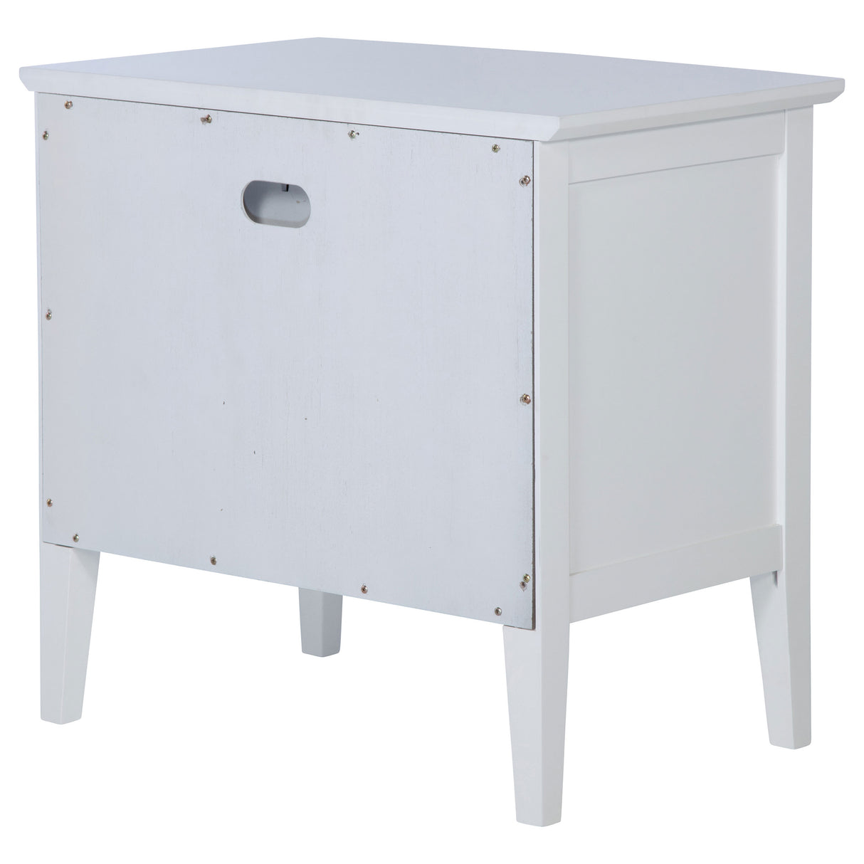 Bexhill White 1-Drawer Nightstand Bedside Table