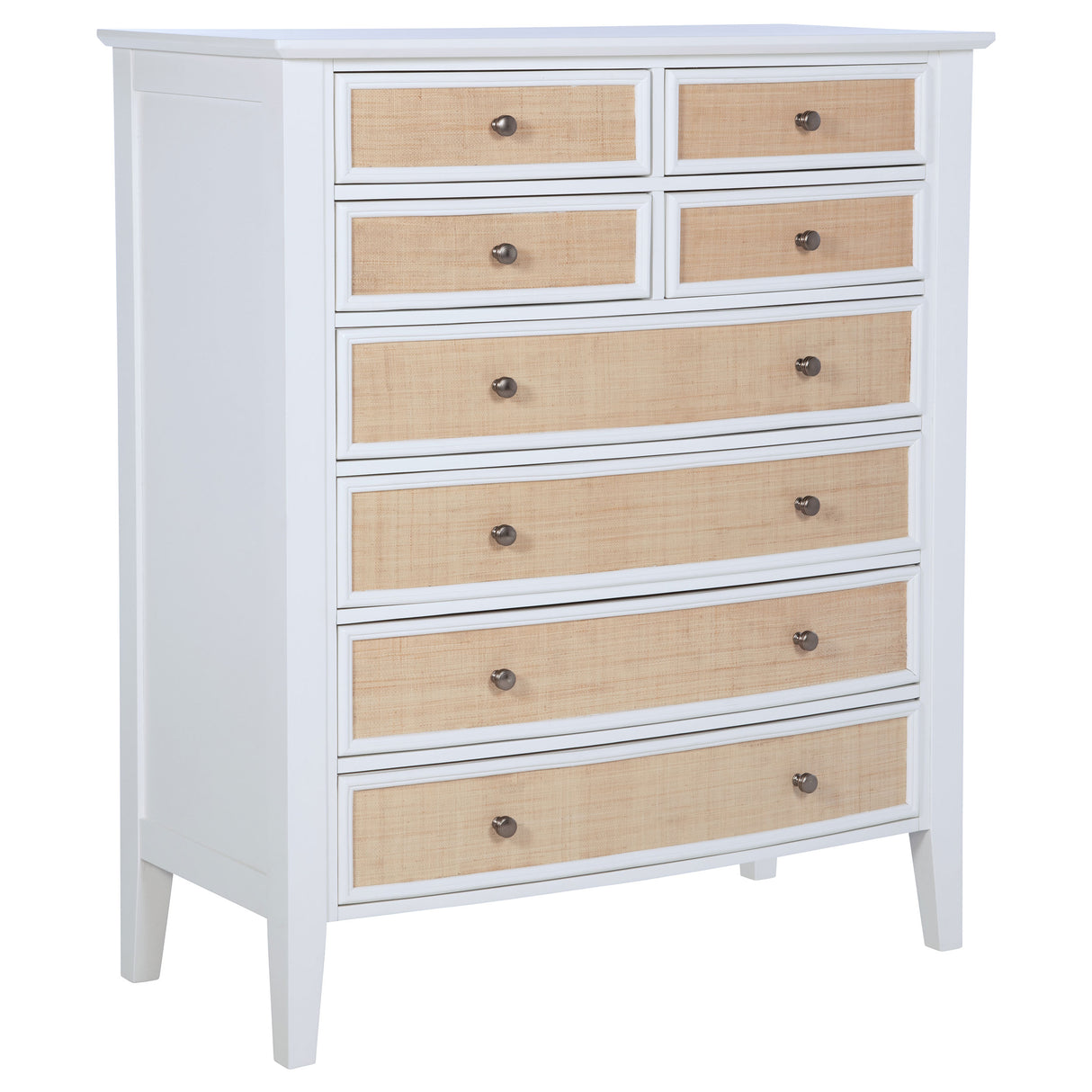 Bexhill White 8-Drawer Chest Of Drawers