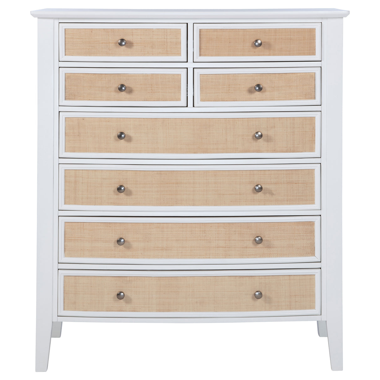 Bexhill White 8-Drawer Chest Of Drawers