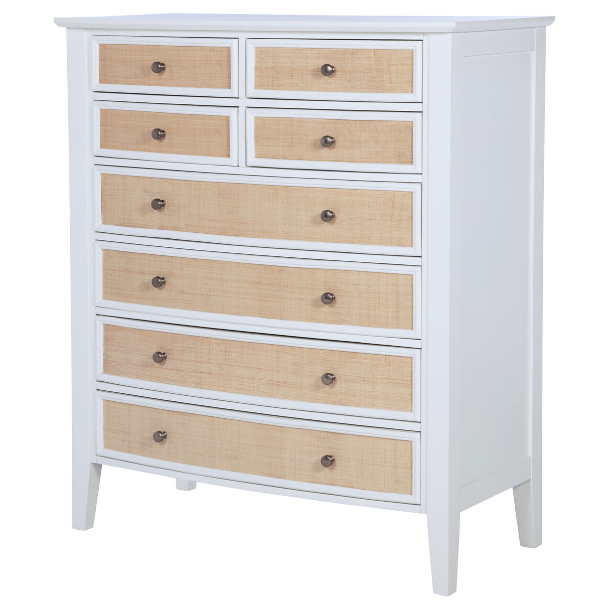 Bexhill White 8-Drawer Chest Of Drawers