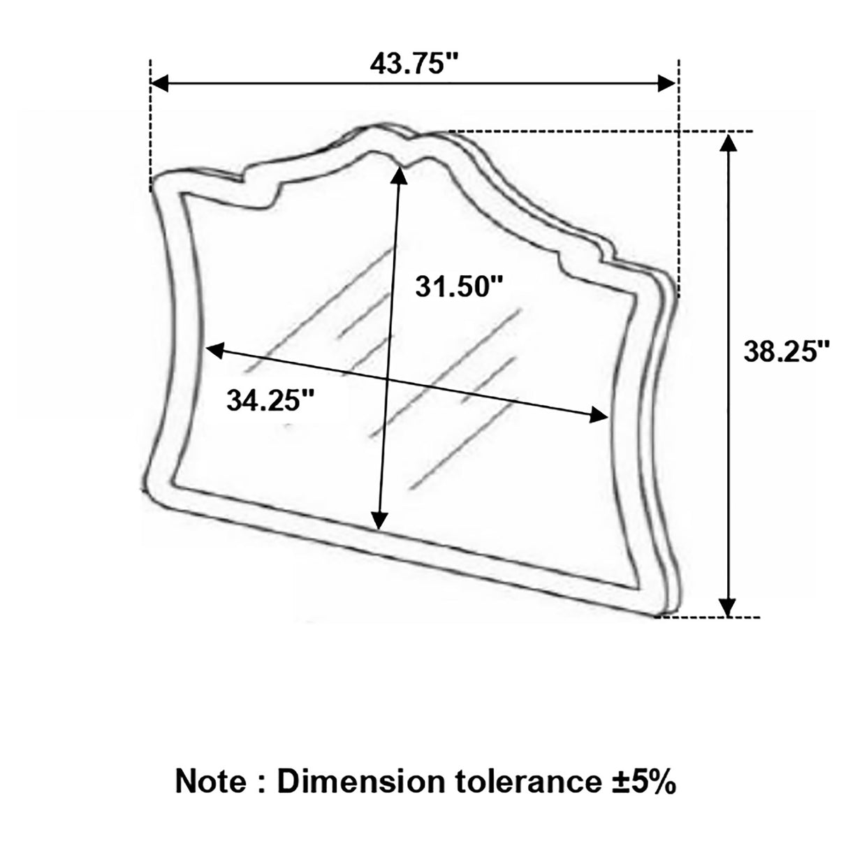 Antonella Mirror With Nailhead Trim Camel