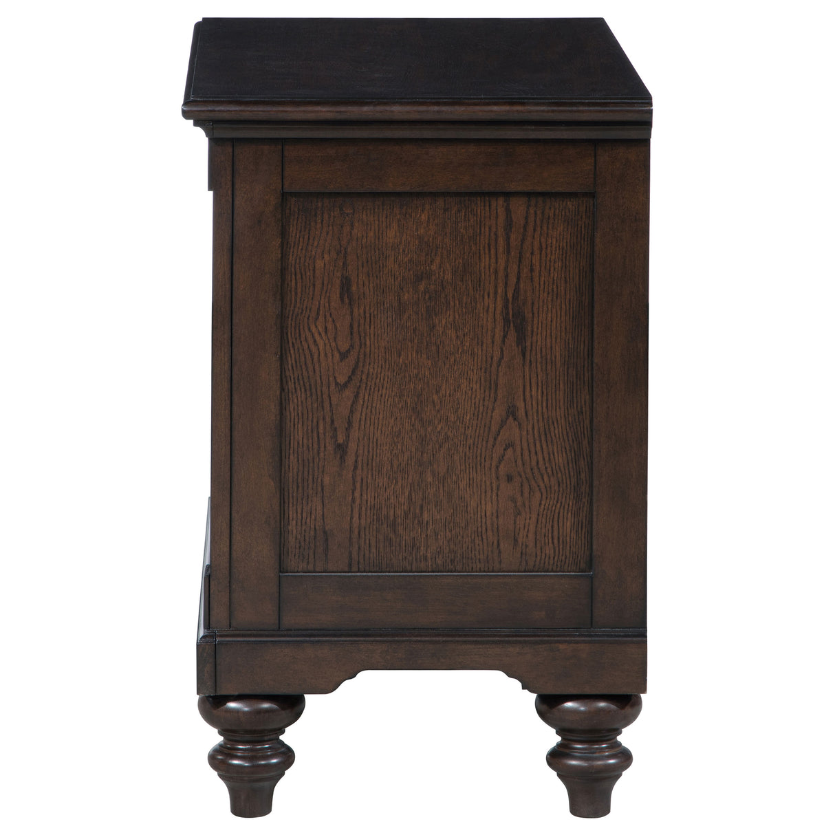 Andover Dark Oak 1-Drawer Nightstand Bedside Table