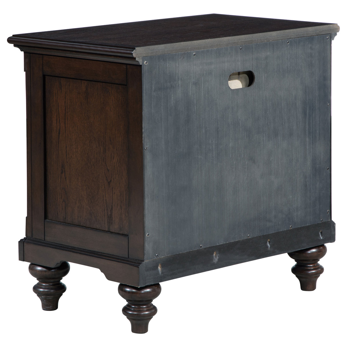 Andover Dark Oak 1-Drawer Nightstand Bedside Table