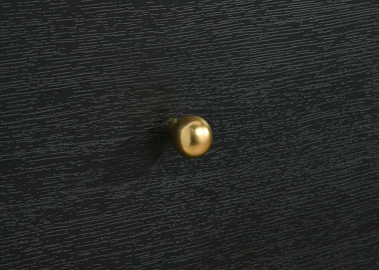 Cavelle Black 2-Drawer Nightstand Bedside Table Black