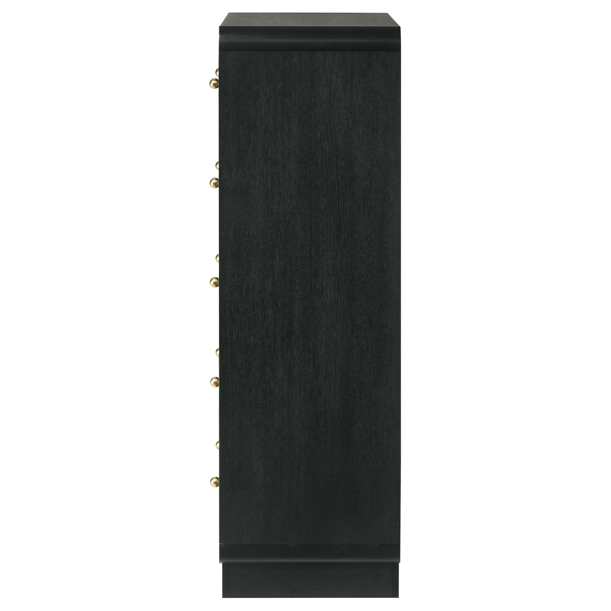 Cavelle Black 5-Drawer Chest Of Drawers Black