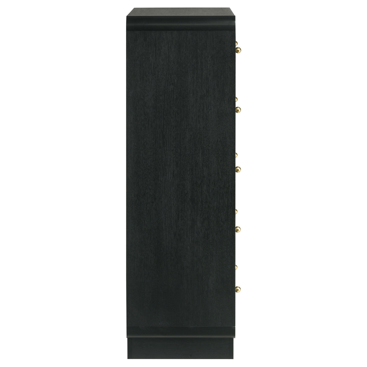 Cavelle Black 5-Drawer Chest Of Drawers Black