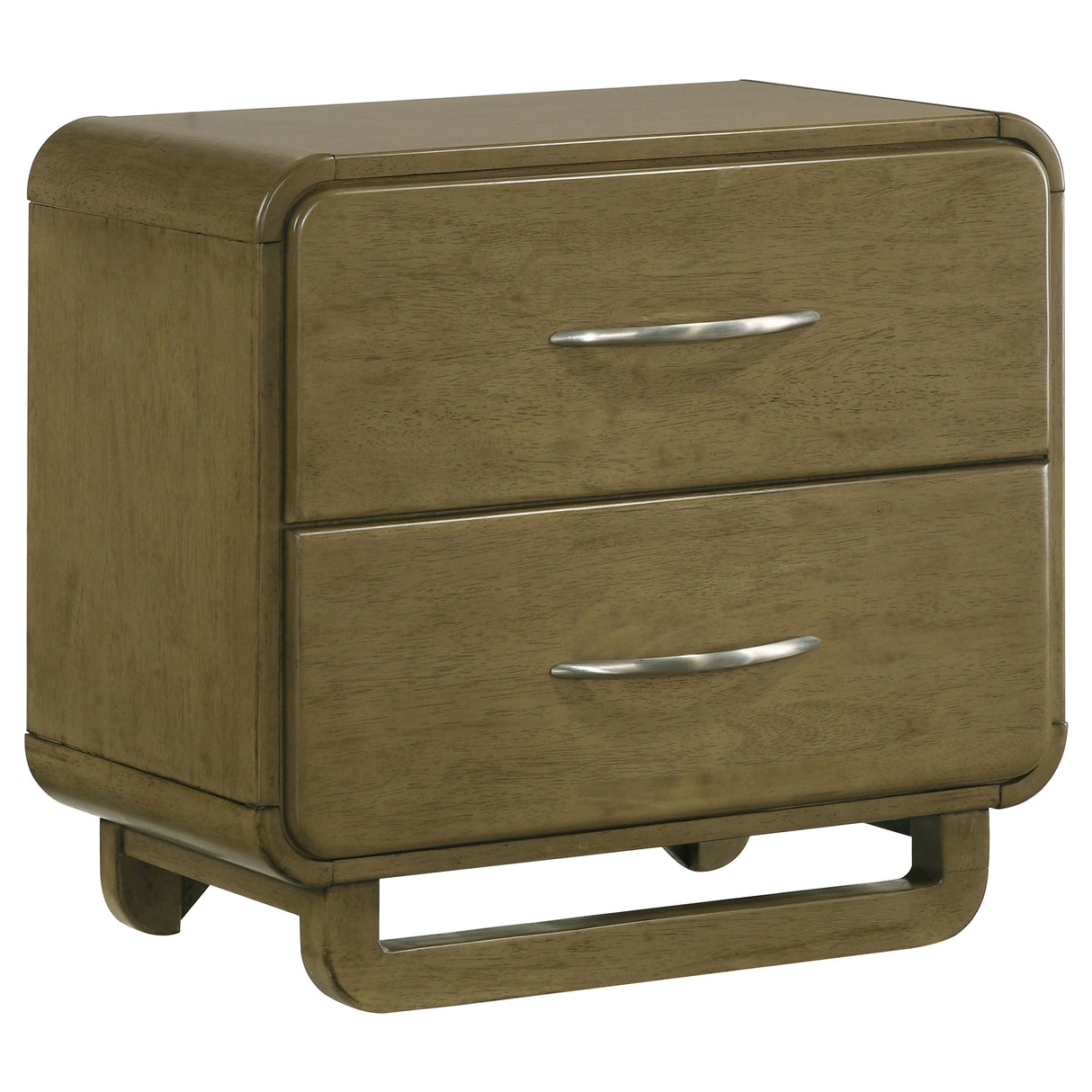 Amsbury Nutmeg 2-Drawer Nightstand Bedside Table