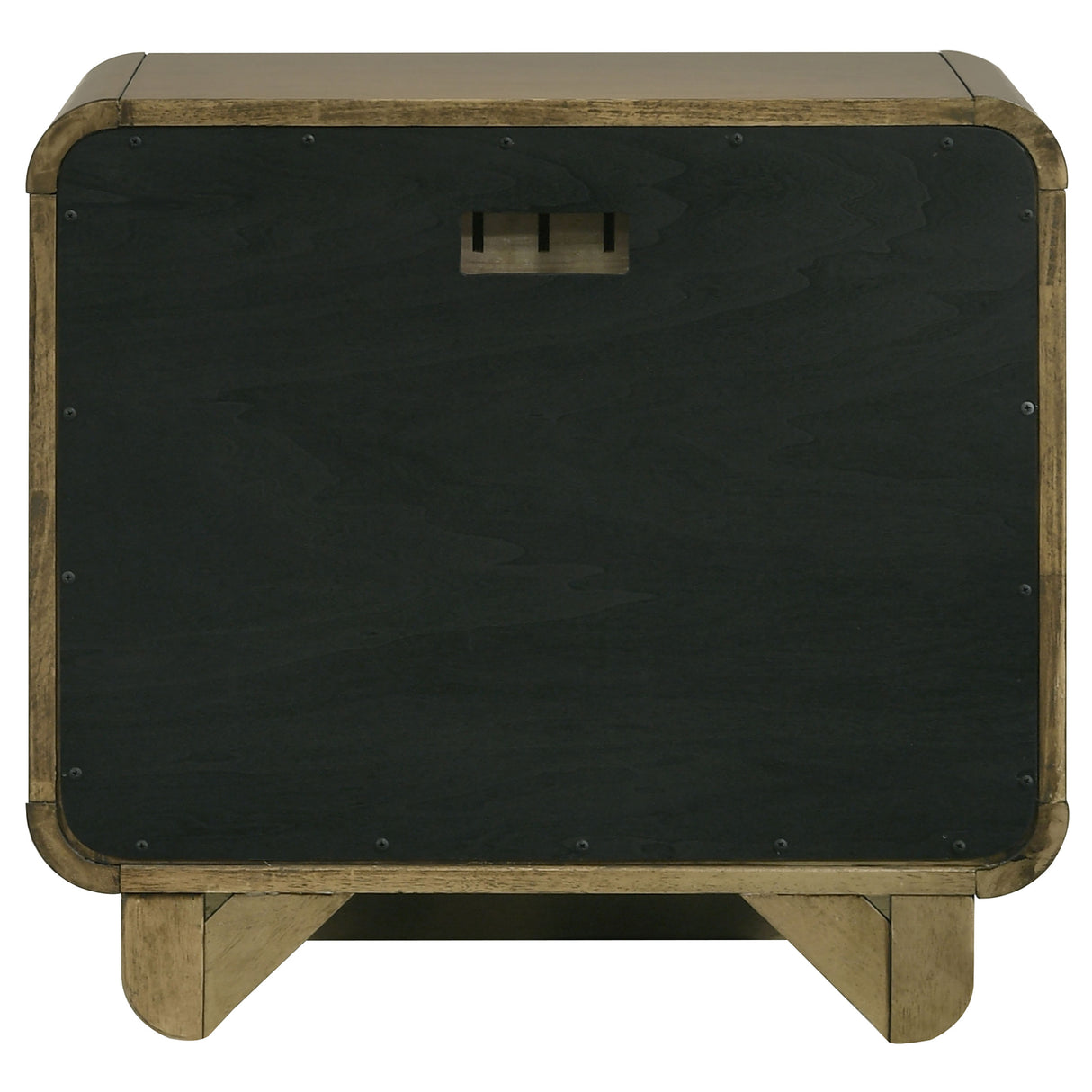 Amsbury Nutmeg 2-Drawer Nightstand Bedside Table