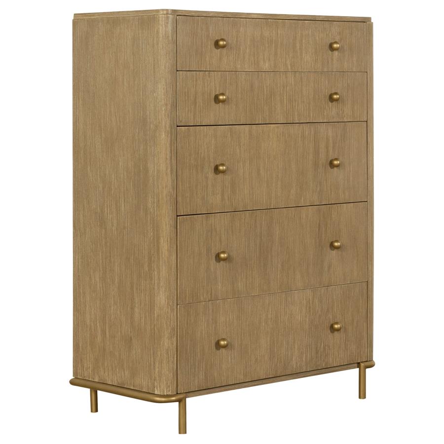 Arini 5-Drawer Chest Sand Wash
