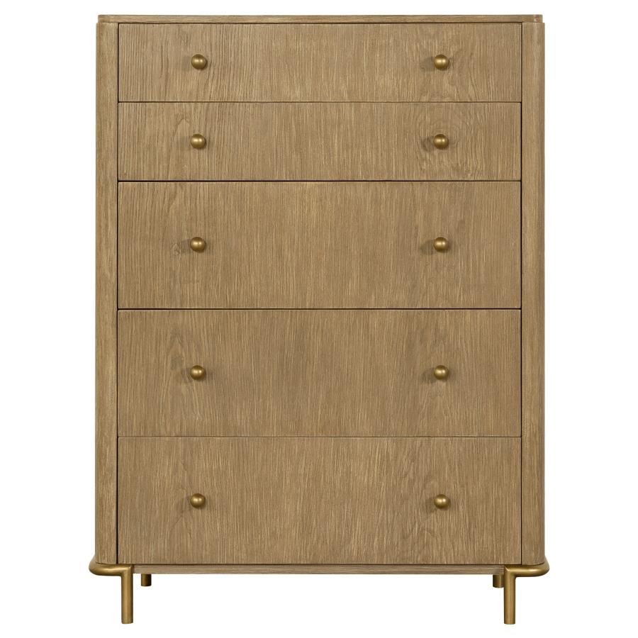 Arini 5-Drawer Chest Sand Wash