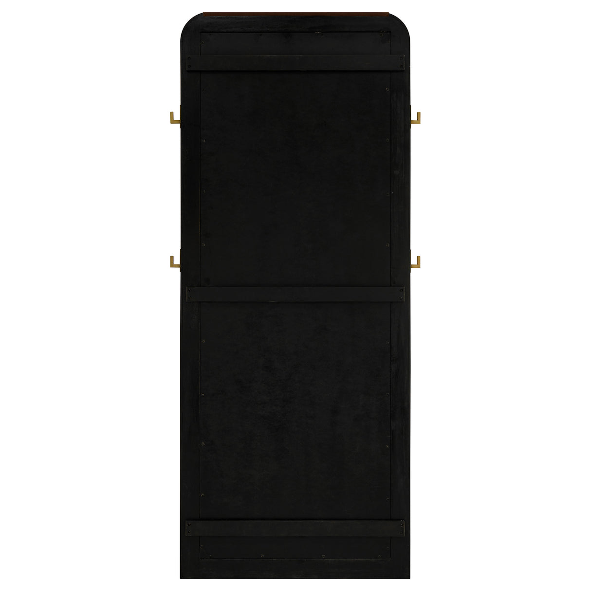 Arini Black Cane Weave Full Length Standing Floor Mirror