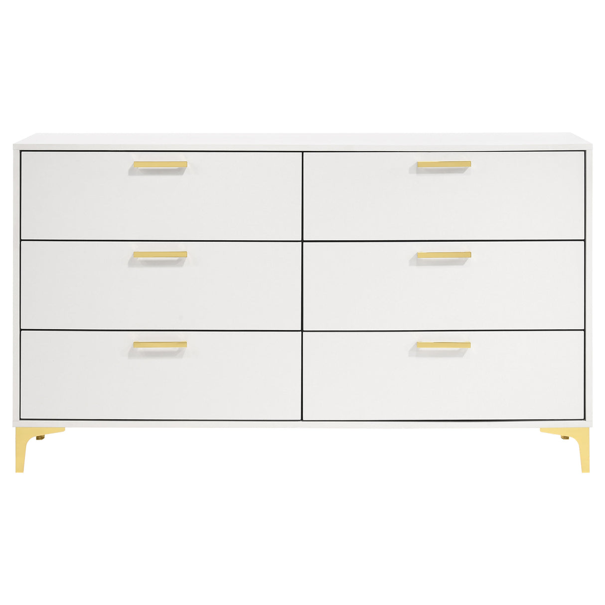 Kendall 6-Drawer Dresser White