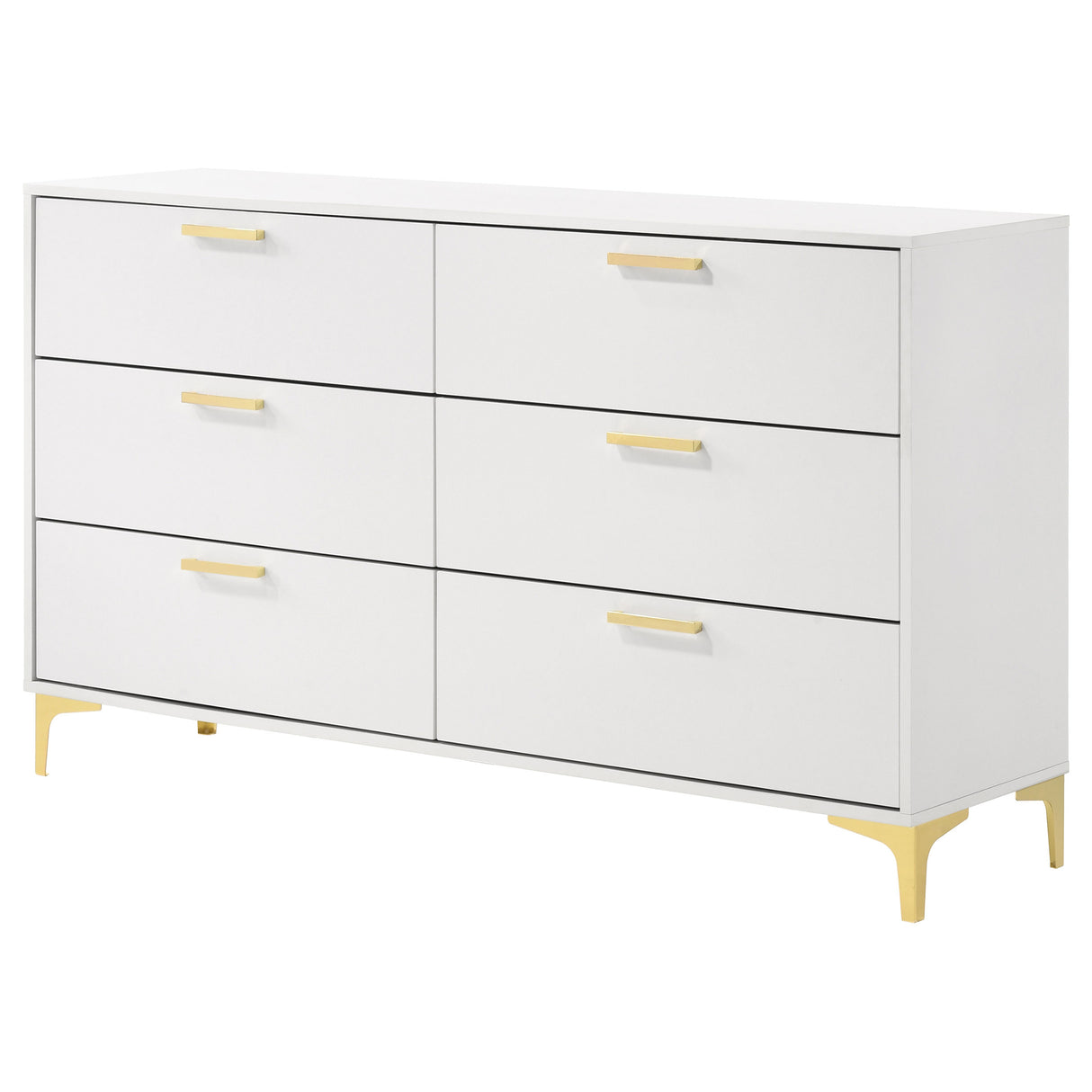 Kendall 6-Drawer Dresser White
