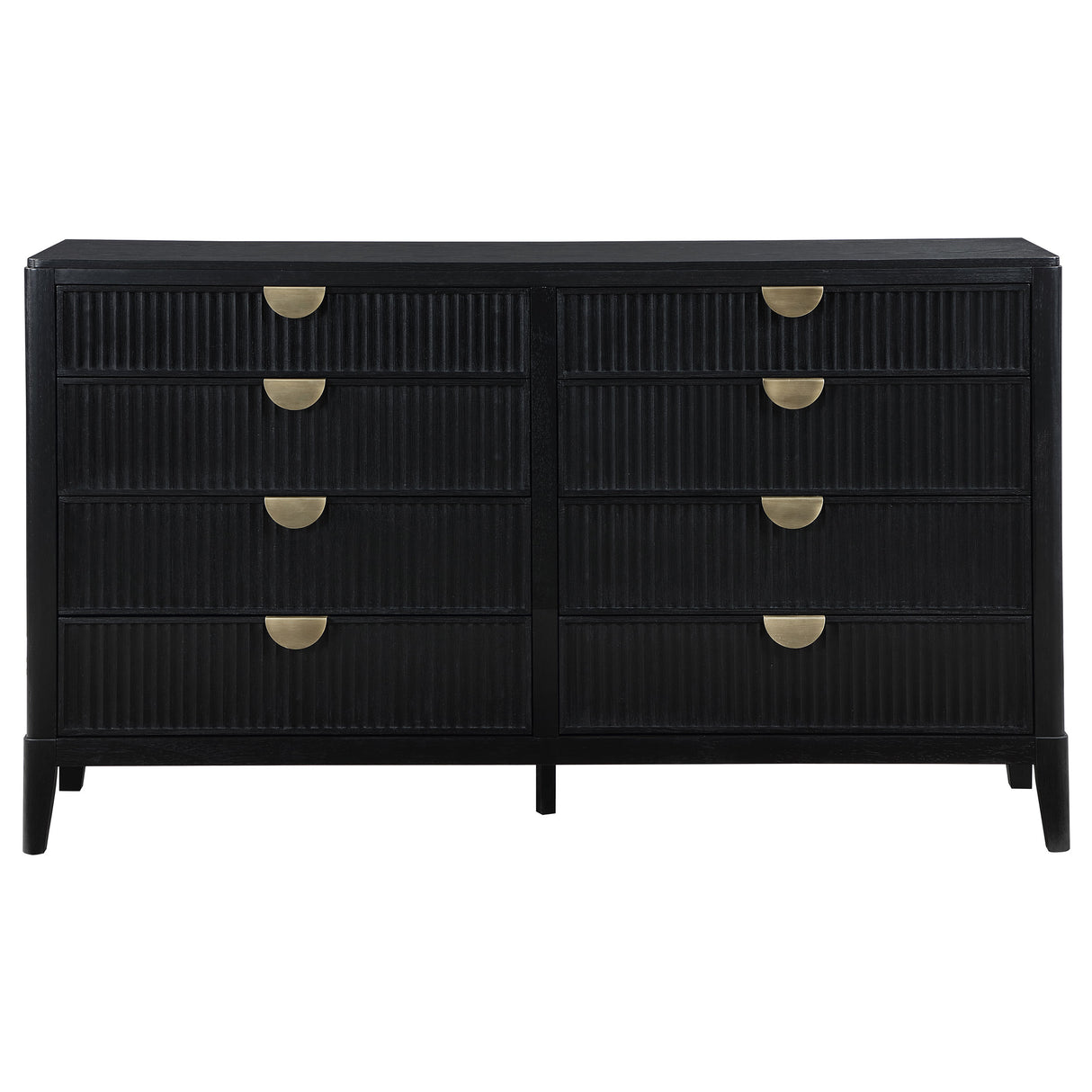 Brookmead Black 8-Drawer Dresser
