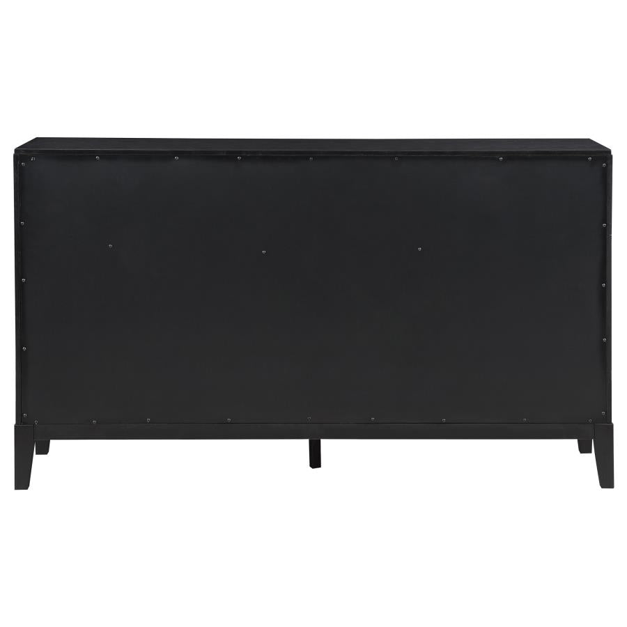 Brookmead Black 8-Drawer Dresser