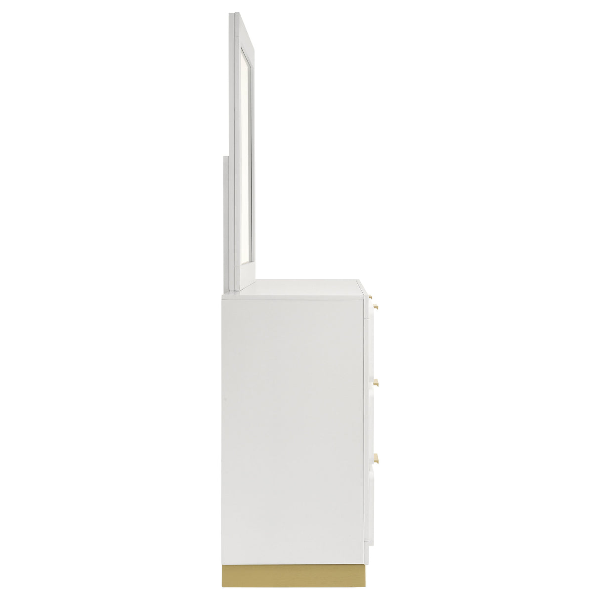 Caraway White 6-Drawer Dresser With Mirror