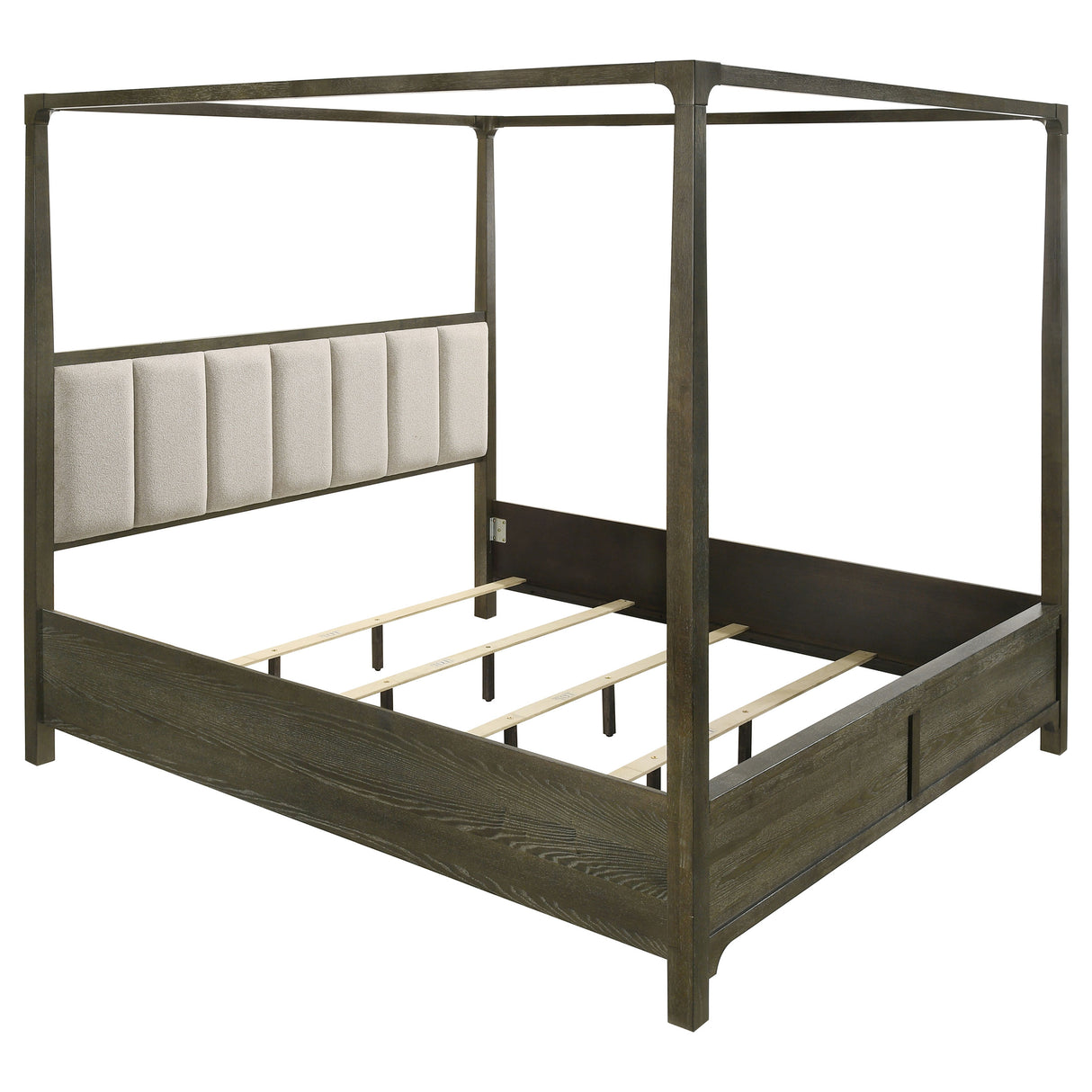 Gran Park Dark Cocoa Eastern King Four Poster Canopy Bed