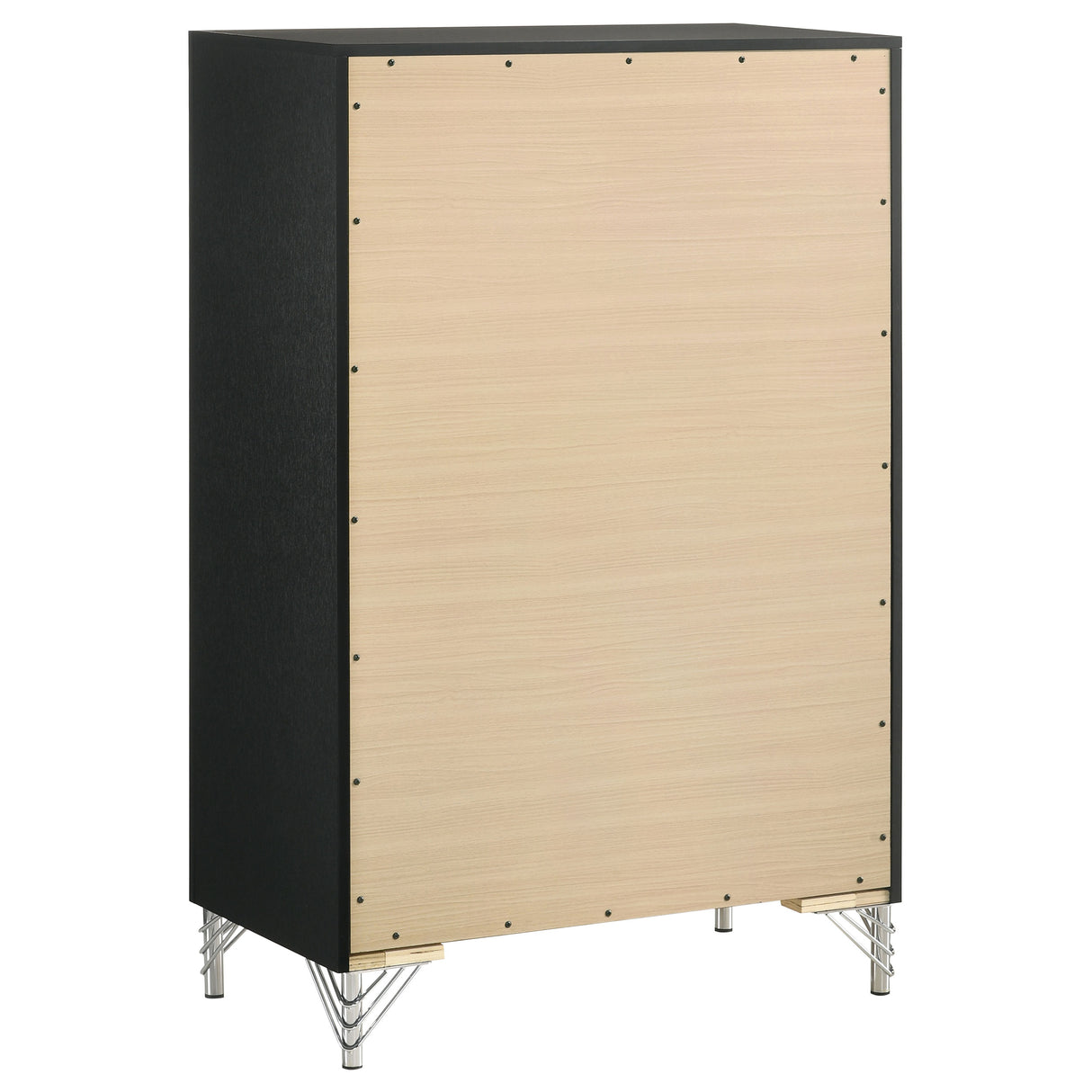 Lucia Grey 5-Piece Eastern King Bedroom Set Black