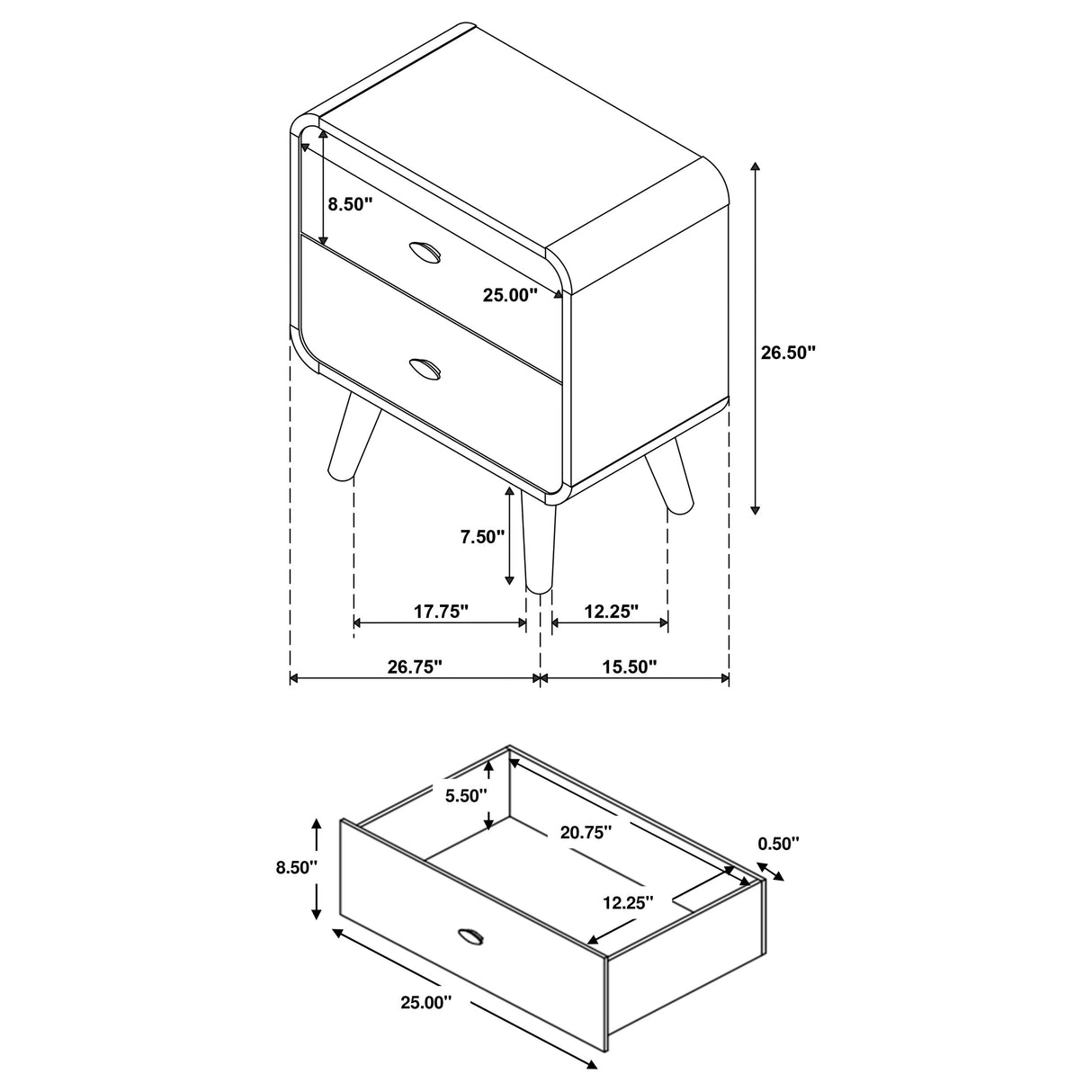 Robyn 4-piece Queen Bedroom Set Light Ash