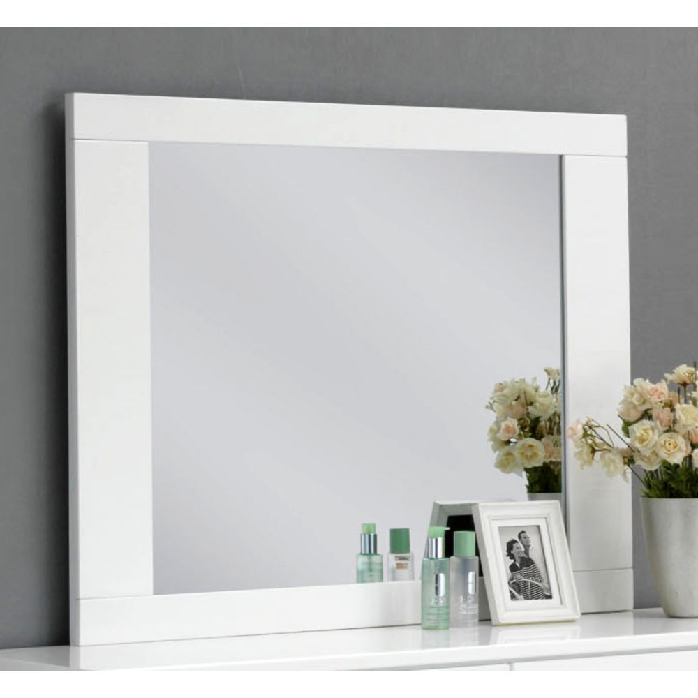 Lorimar White Finish Mirror