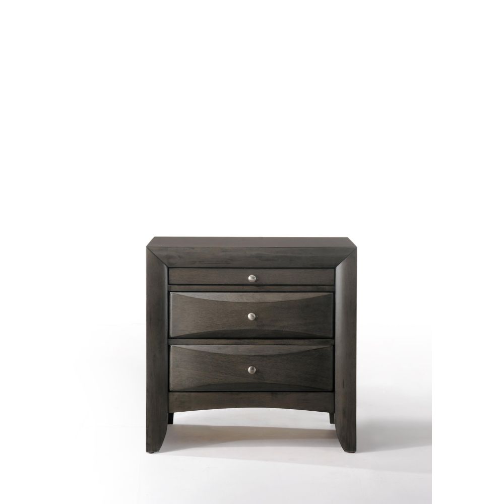 Ireland Gray Oak Finish Nightstand
