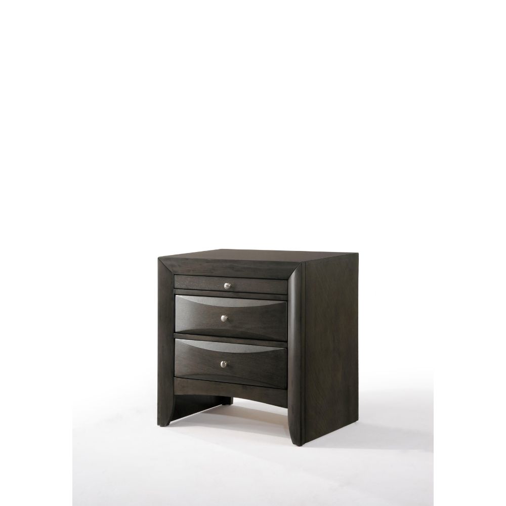 Ireland Gray Oak Finish Nightstand