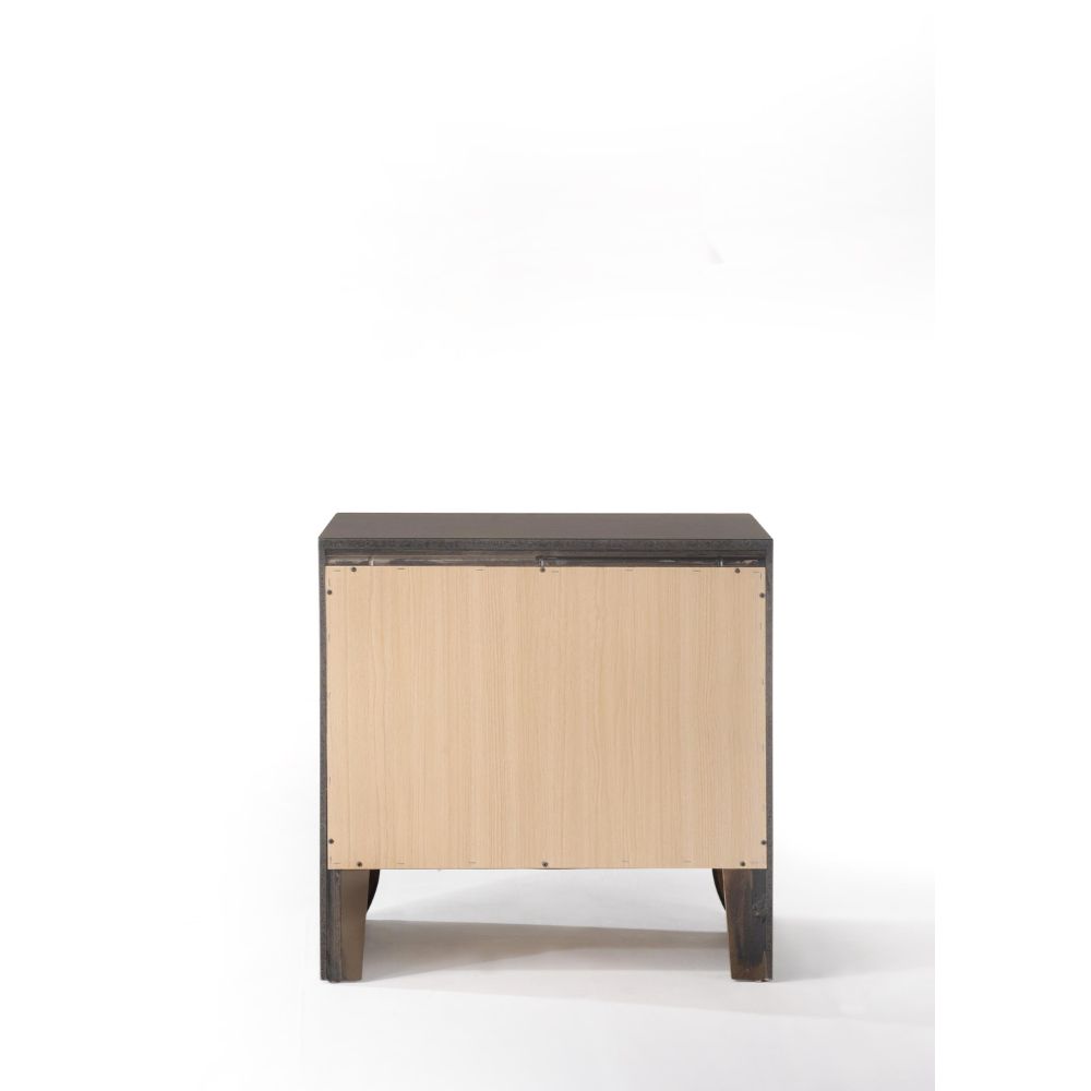 Ireland Gray Oak Finish Nightstand