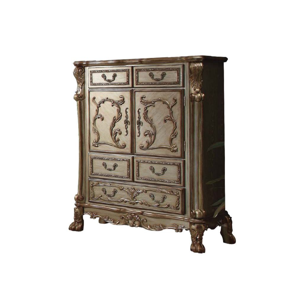 Dresden Gold Patina & Bone Finish Chest