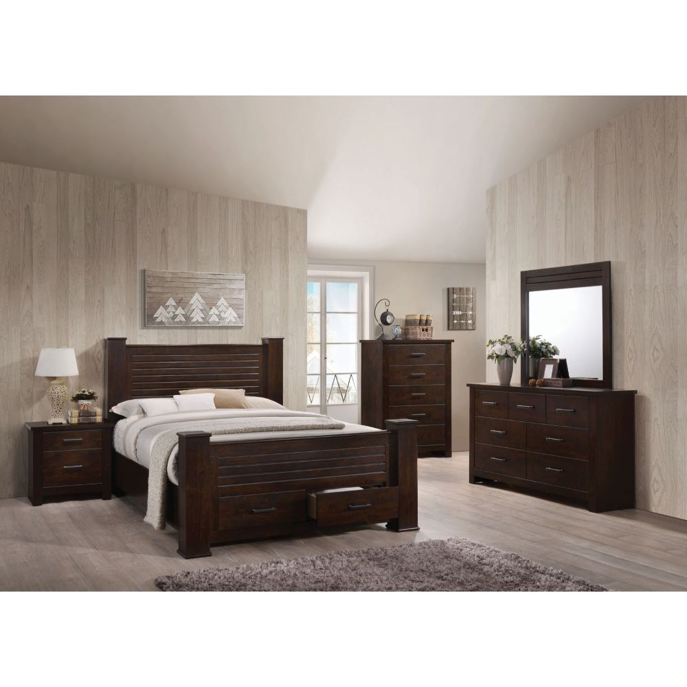 Panang Mahogany Finish Eastern King Bed
